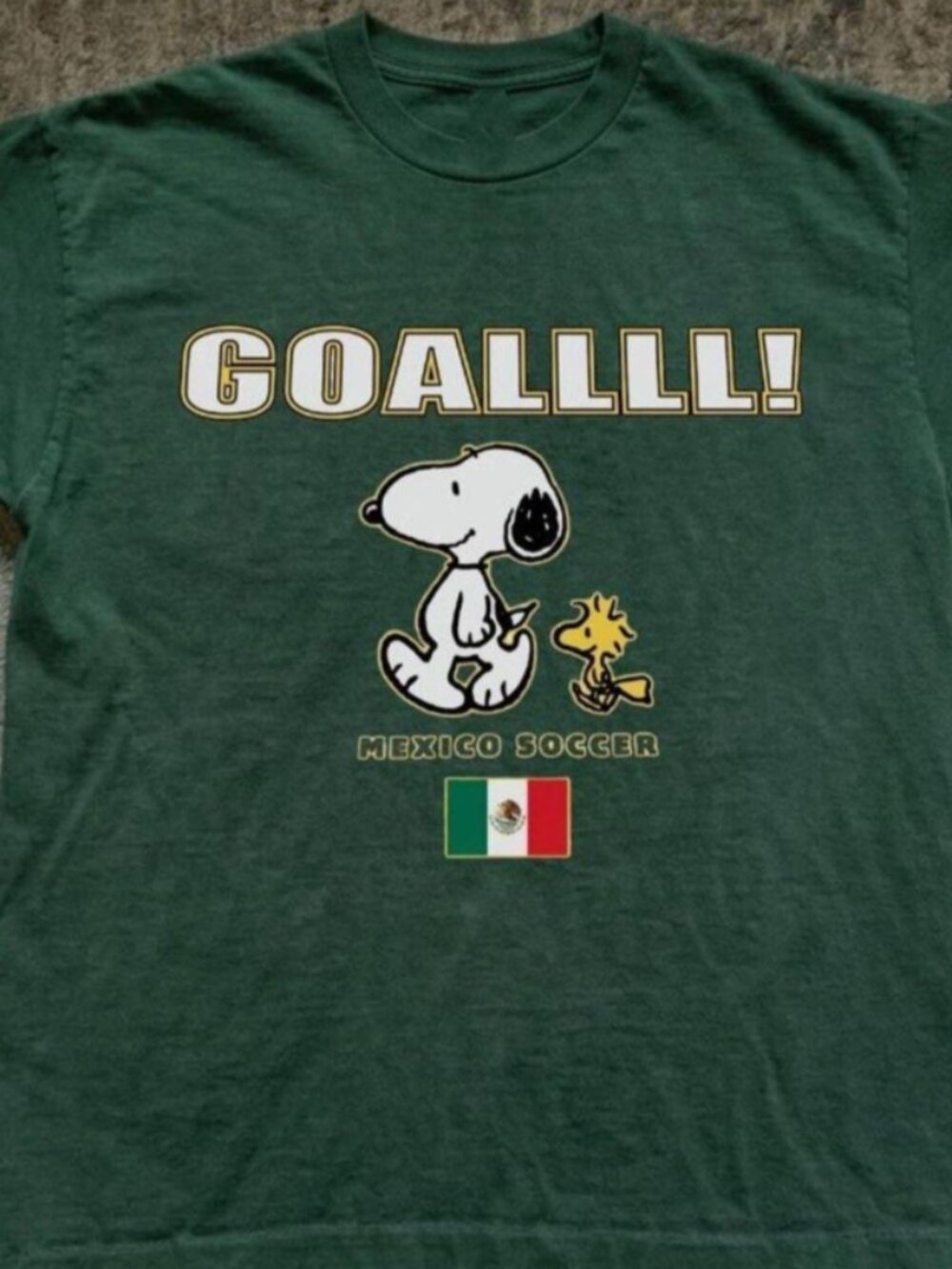 Mexico worldcup soccer forest green t-shirt
